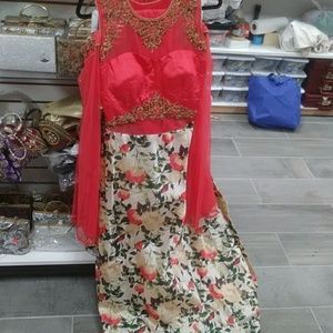 Sheer top Indian Dress